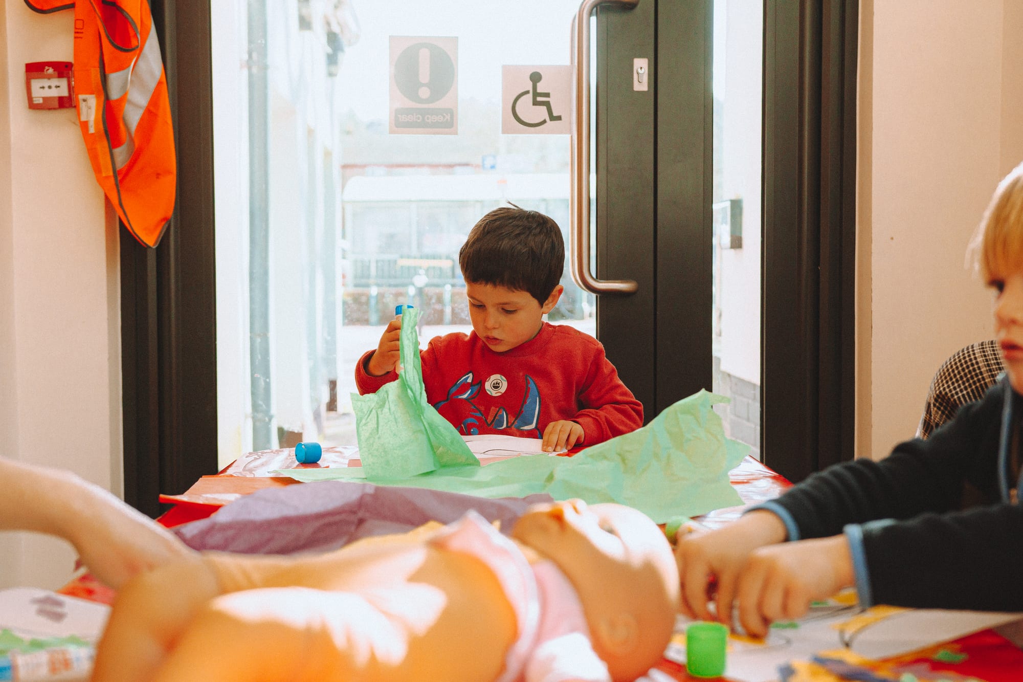 Volunteers helping at a Hope Families group