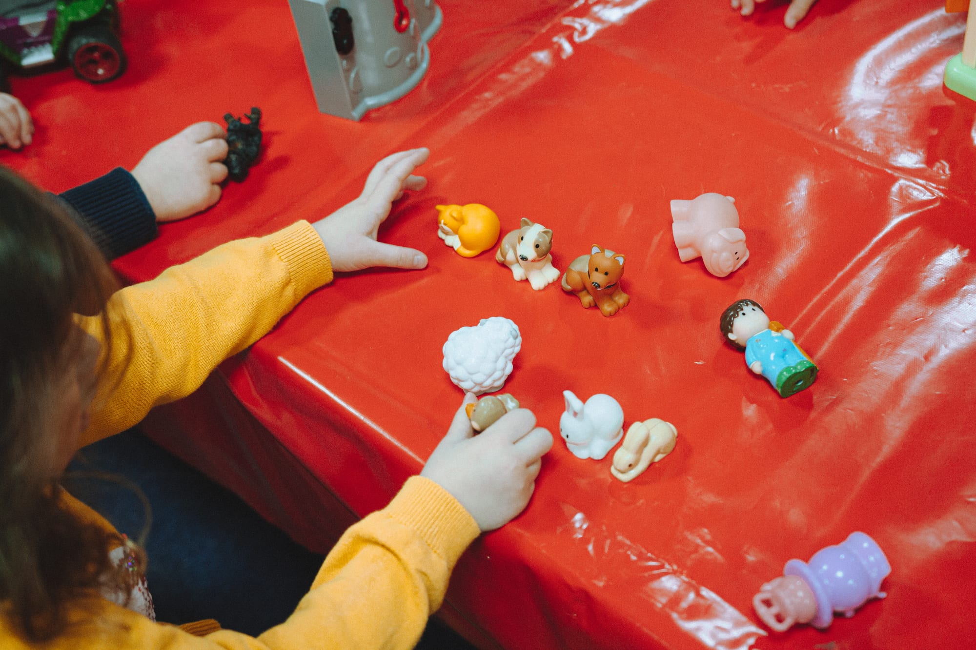 Children enjoying activities together