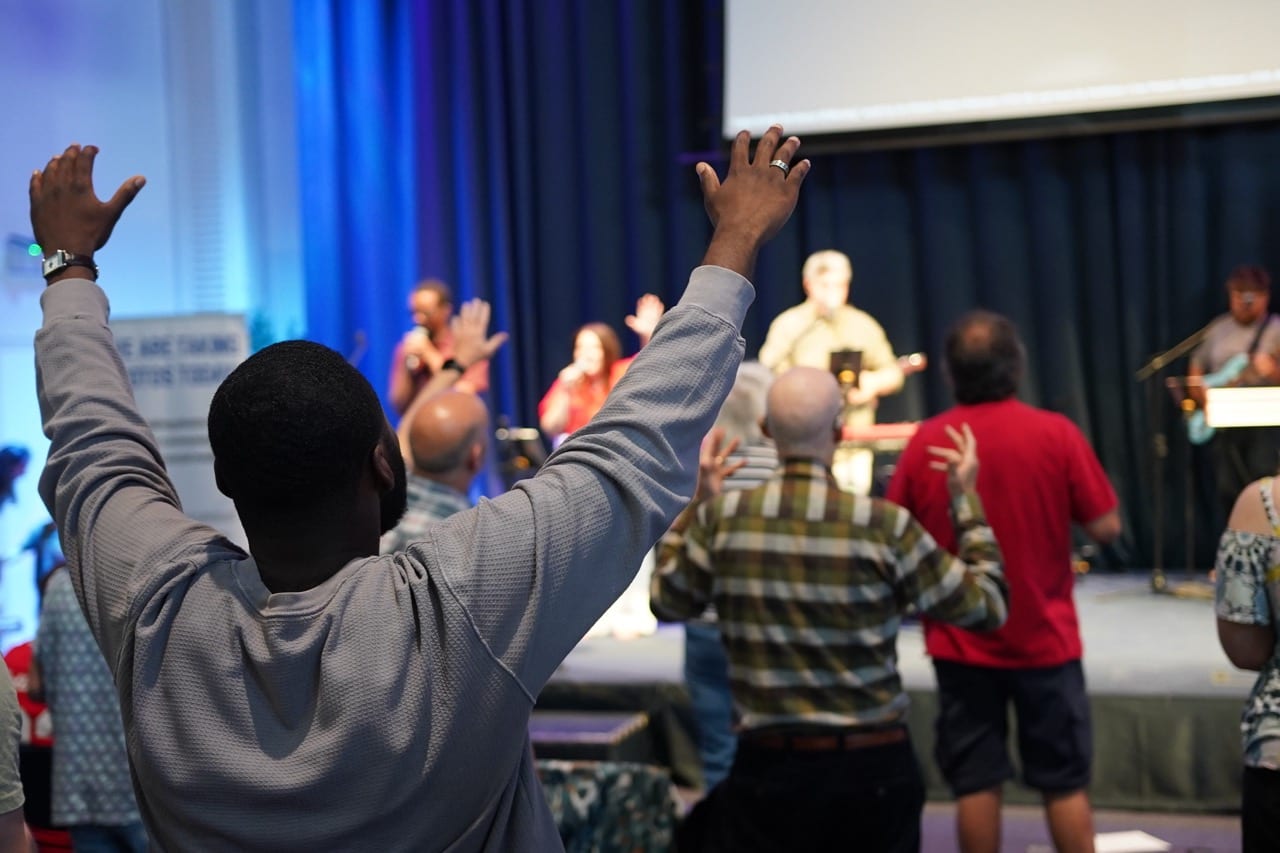 Worship on a Sunday morning at Hope Church