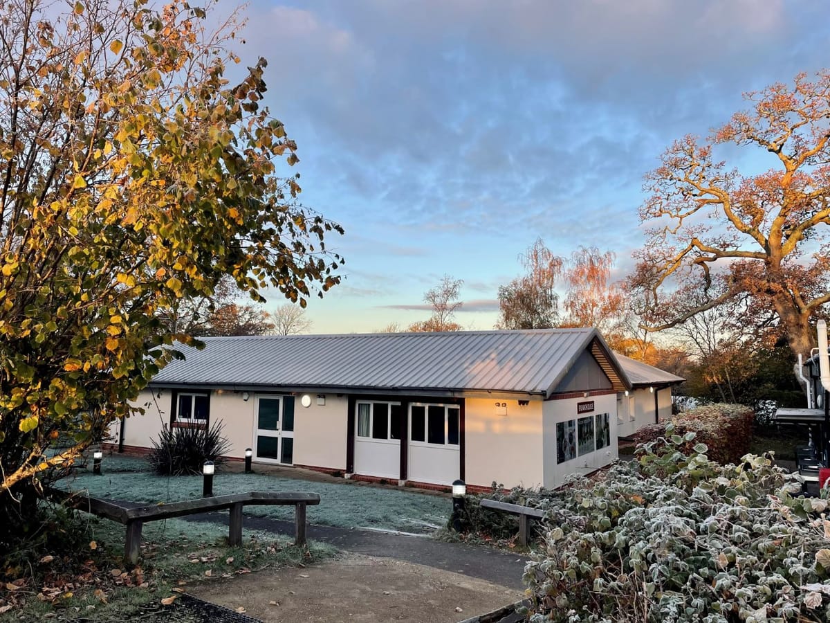 Tile Barn Centre in the New Forest on a frosty morning